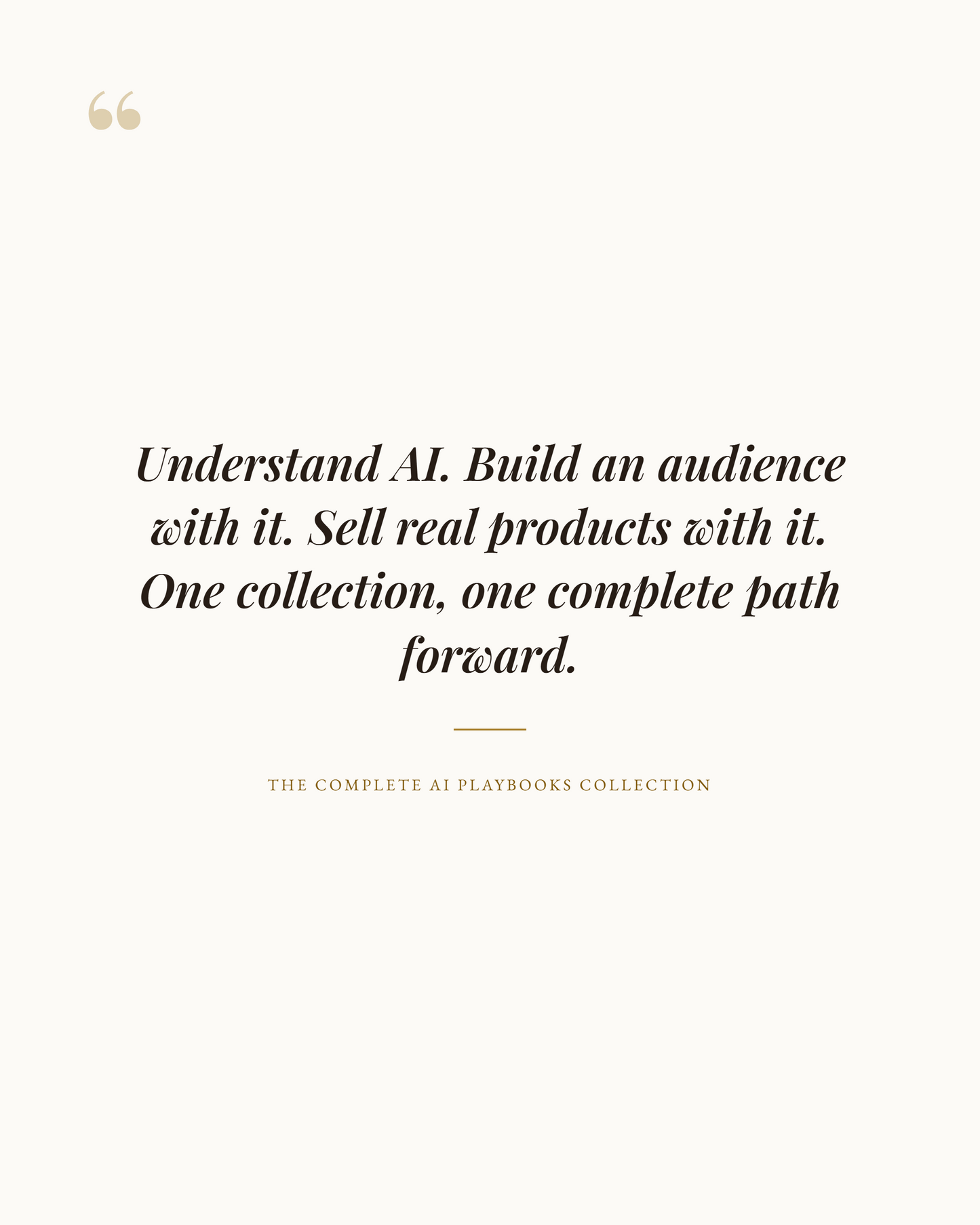  "Billionaire AI Bundle — understand AI, build an audience with it, sell real products with it"