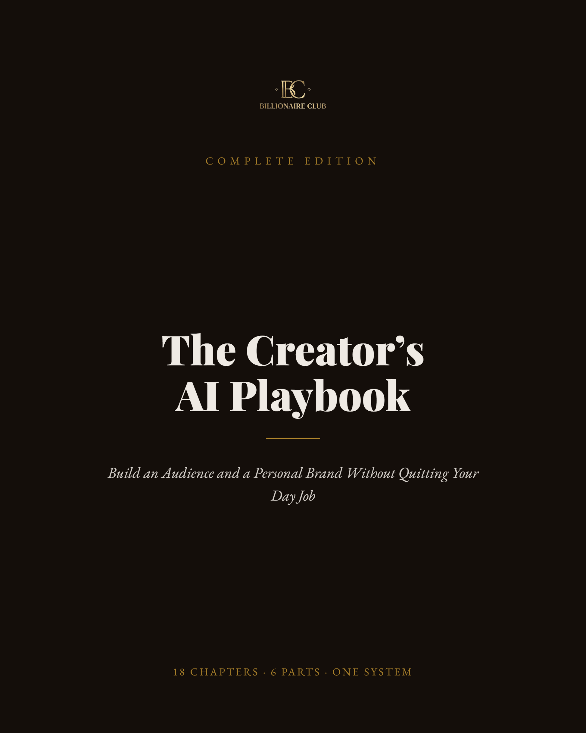 "The Creator's AI Playbook — build an audience and personal brand without quitting your day job, book cover"